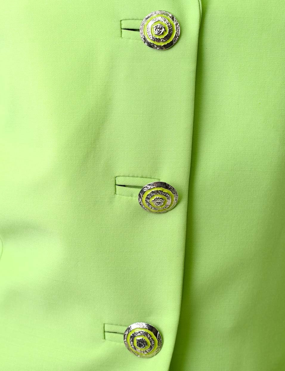 Spring 1994 Versace Lime Skirt Suit