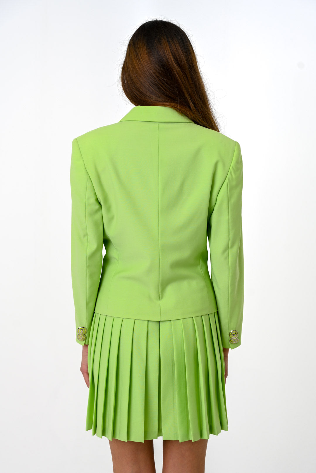 Spring 1994 Versace Lime Skirt Suit