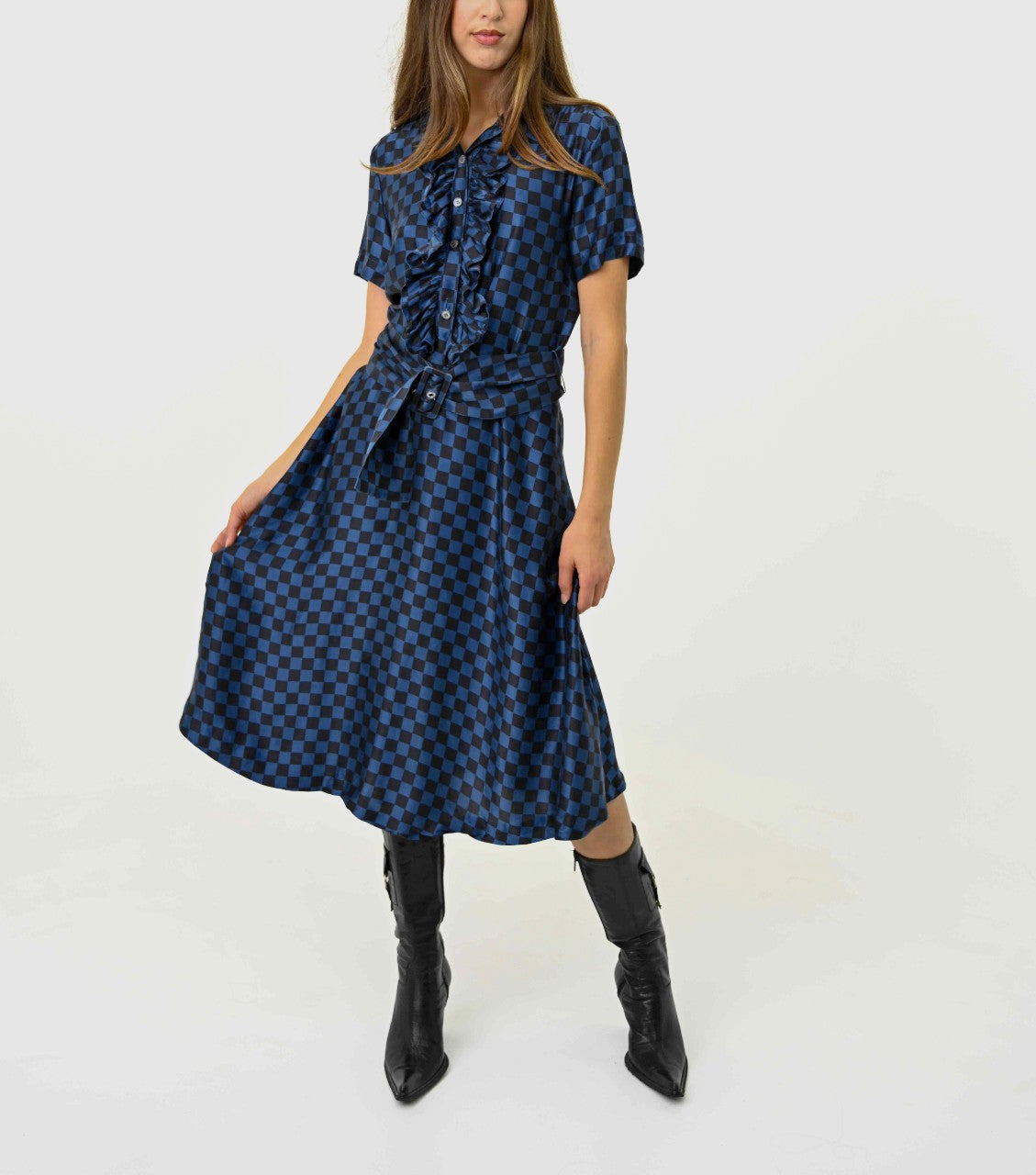 Marc Jacobs Silk Checkerboard Dress