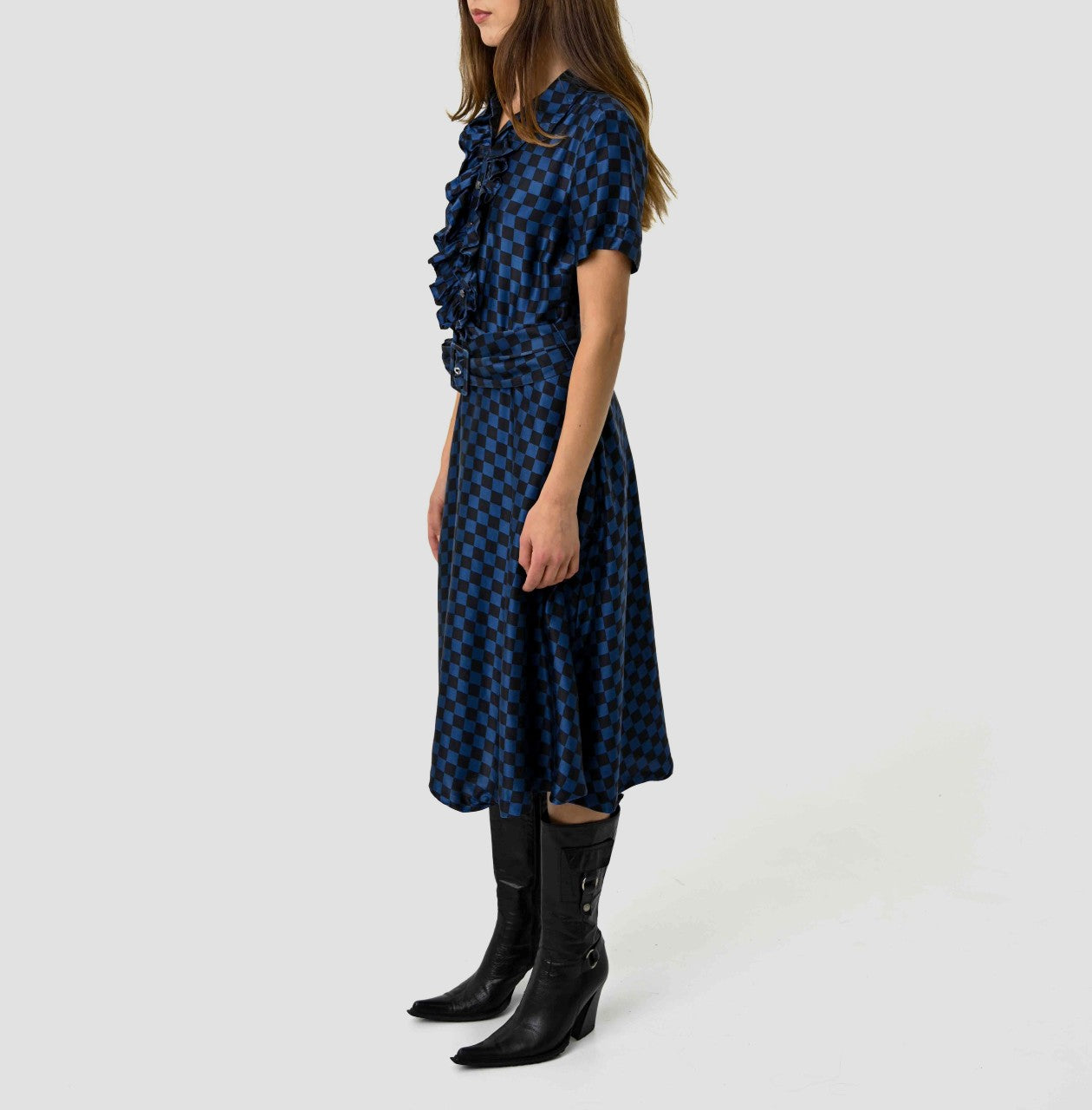 Marc Jacobs Silk Checkerboard Dress
