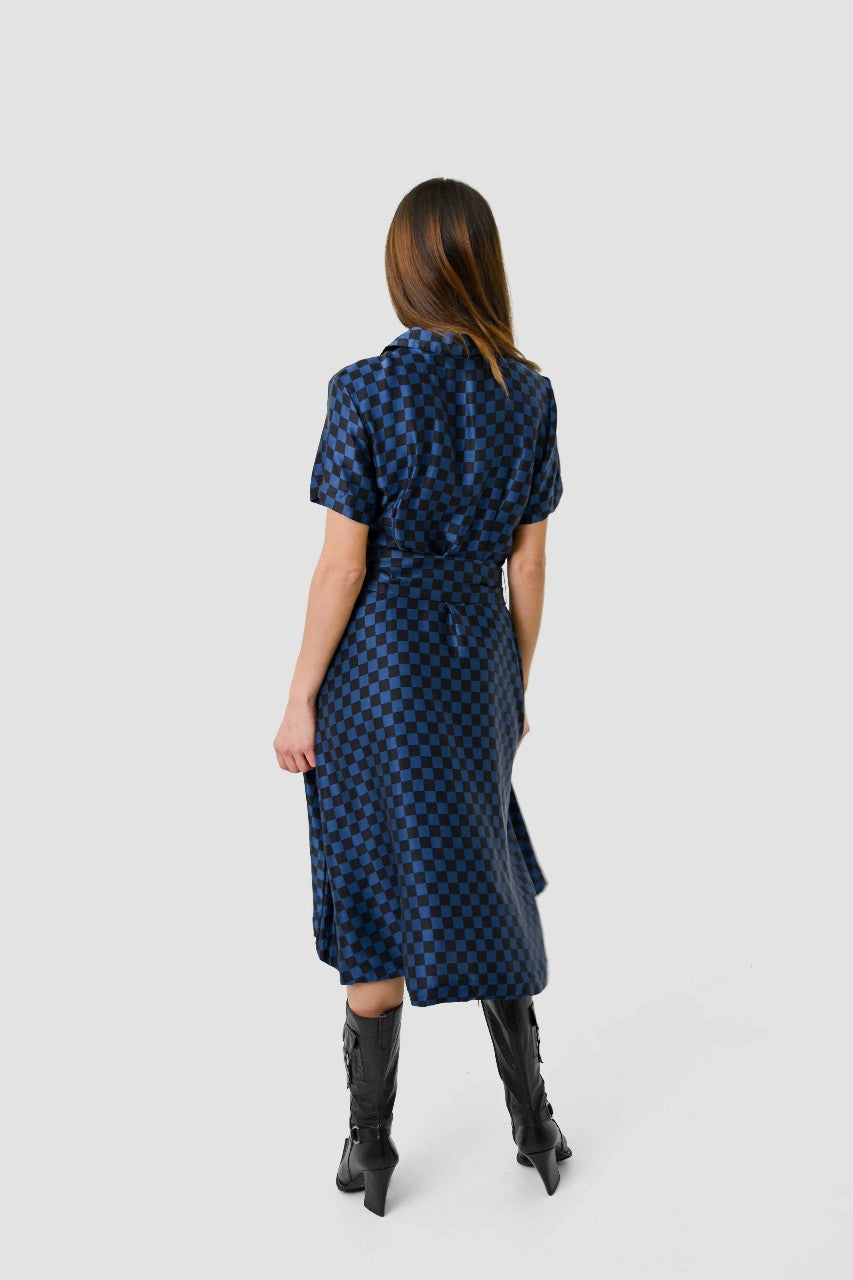 Marc Jacobs Silk Checkerboard Dress