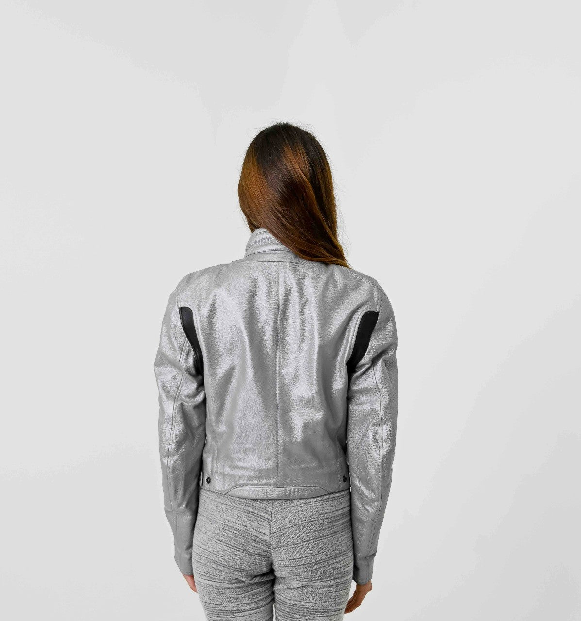 Silver Motorcycle Jacket