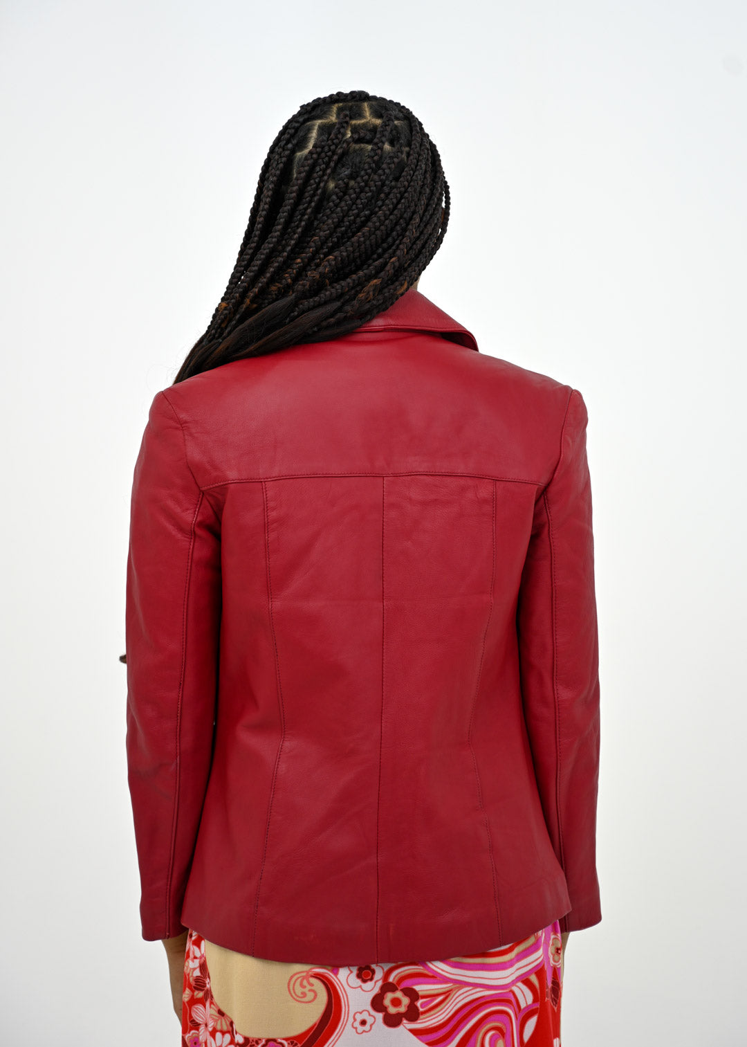 Berry Leather Jacket