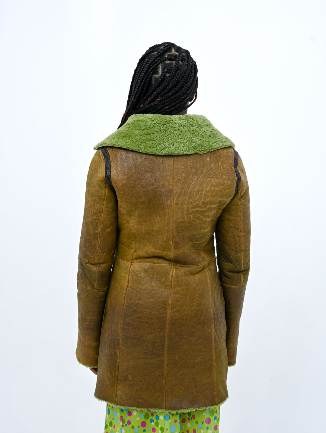 Mint Shearling Coat