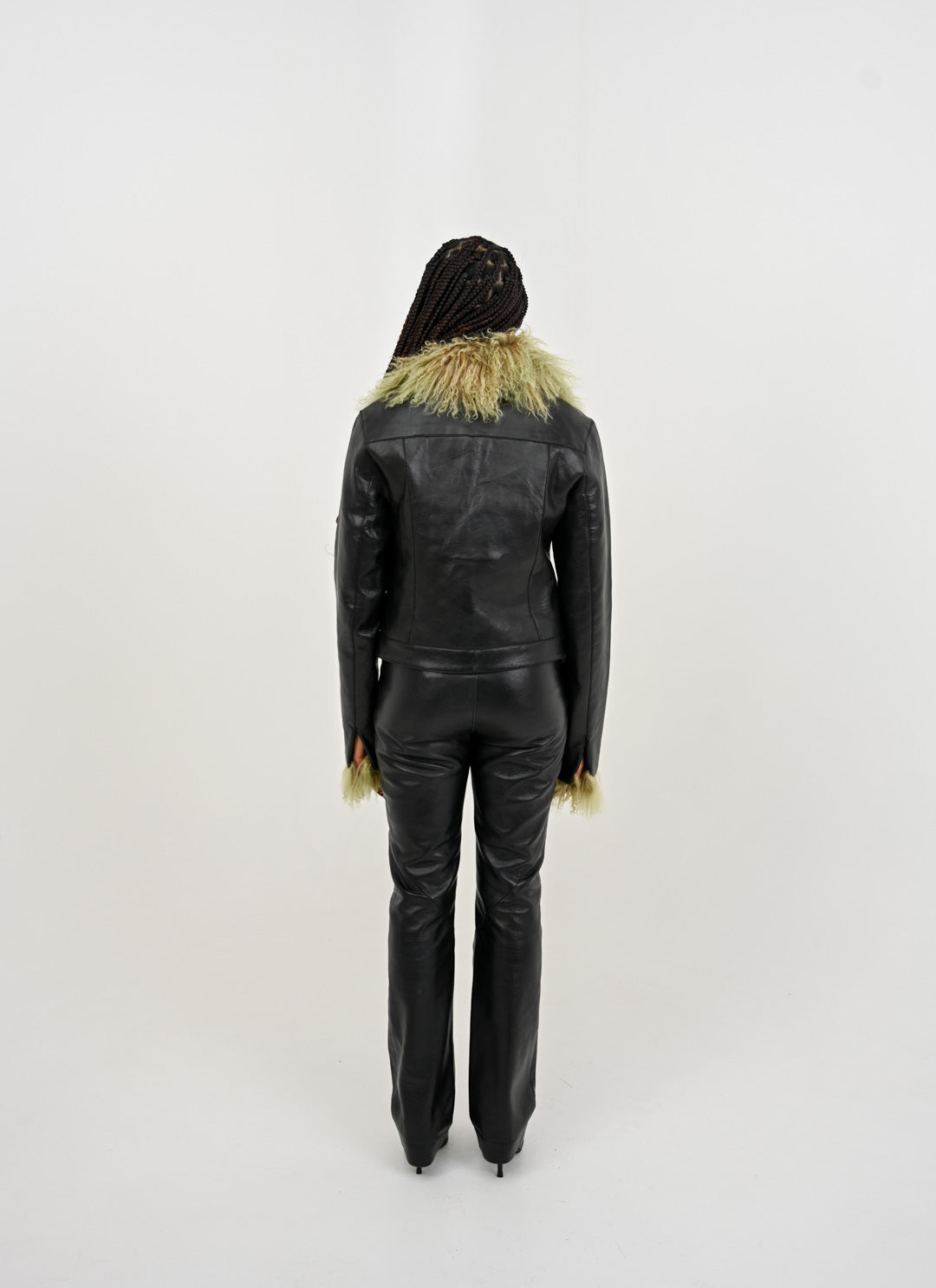 Mongolian Fur Trim Jacket