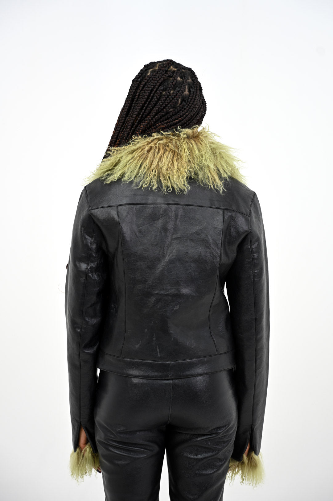 Mongolian Fur Trim Jacket