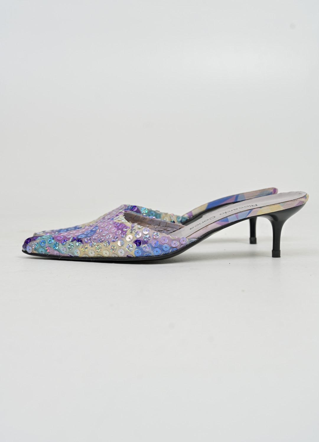 Periwinkle Sequin Mules (38)