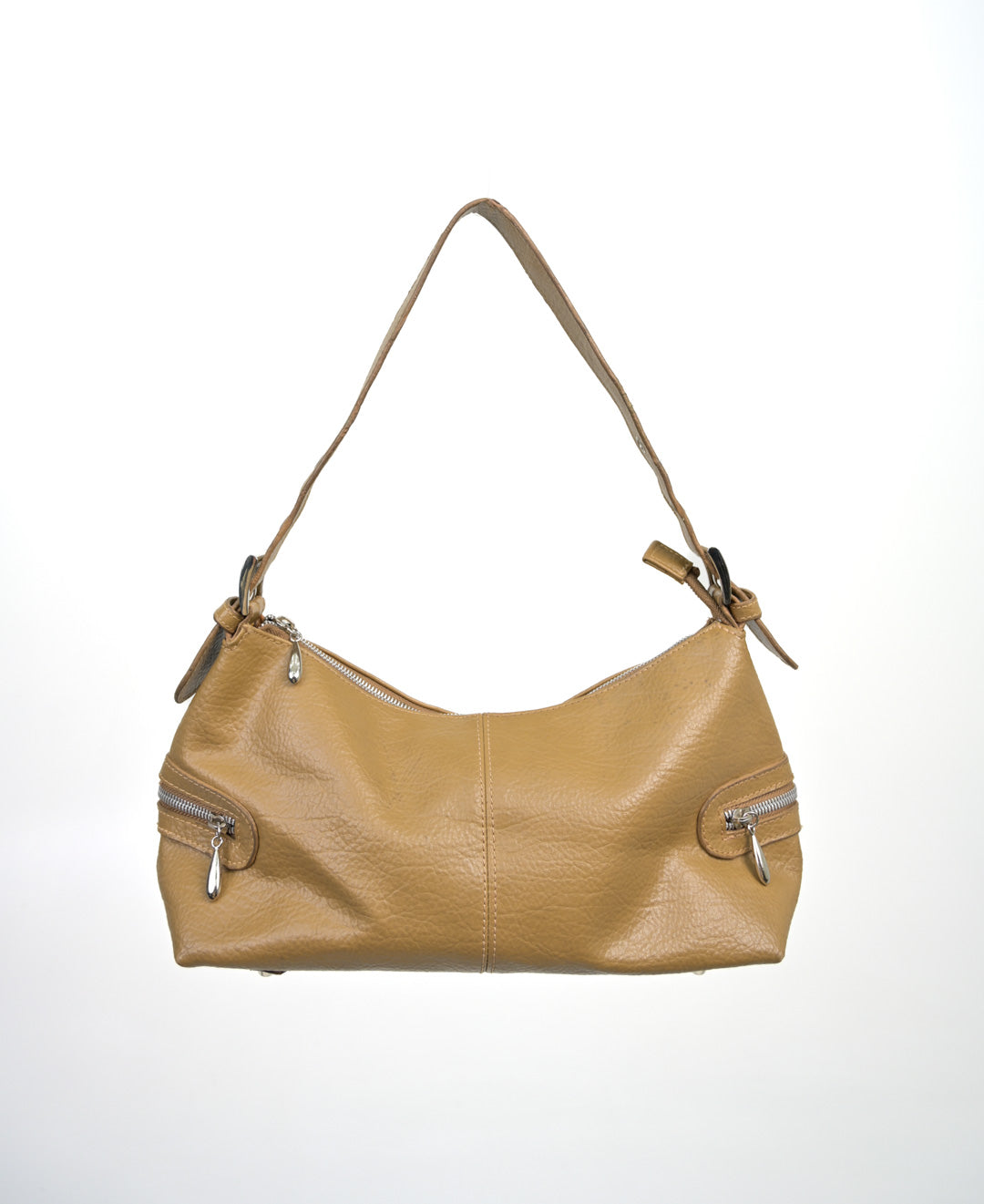 Cappuccino Leather Zip Purse