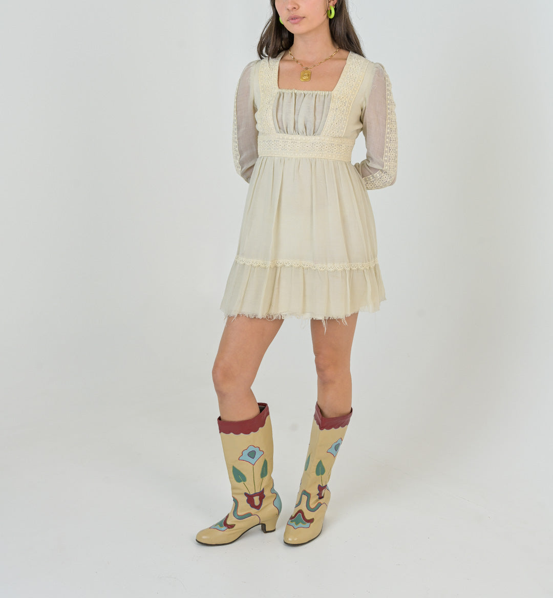 Muslin Ivory Princess Dress