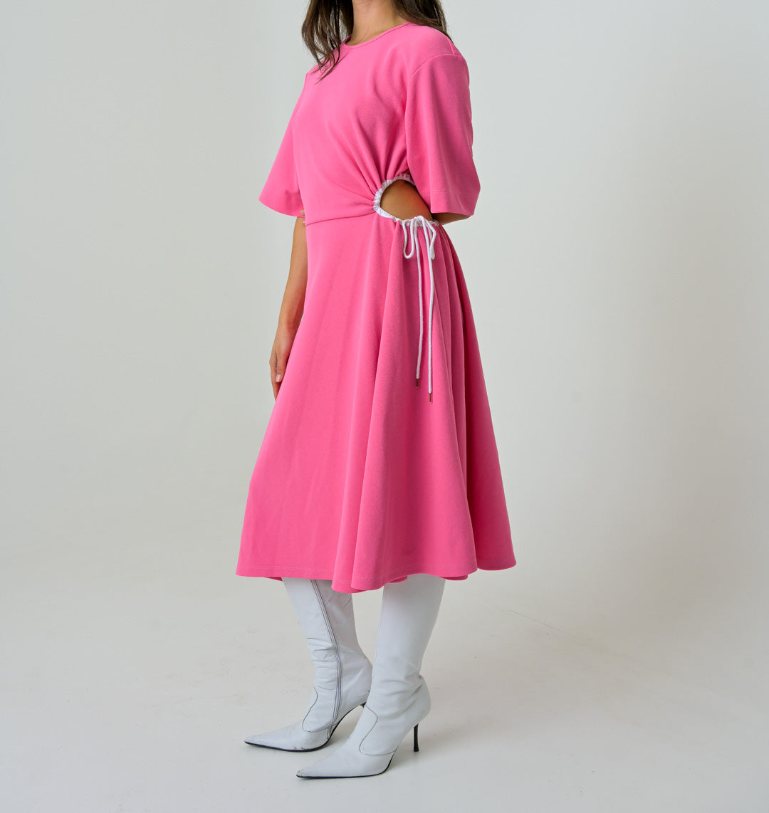 See by Chloé Peony Cut-Out Midi Dress