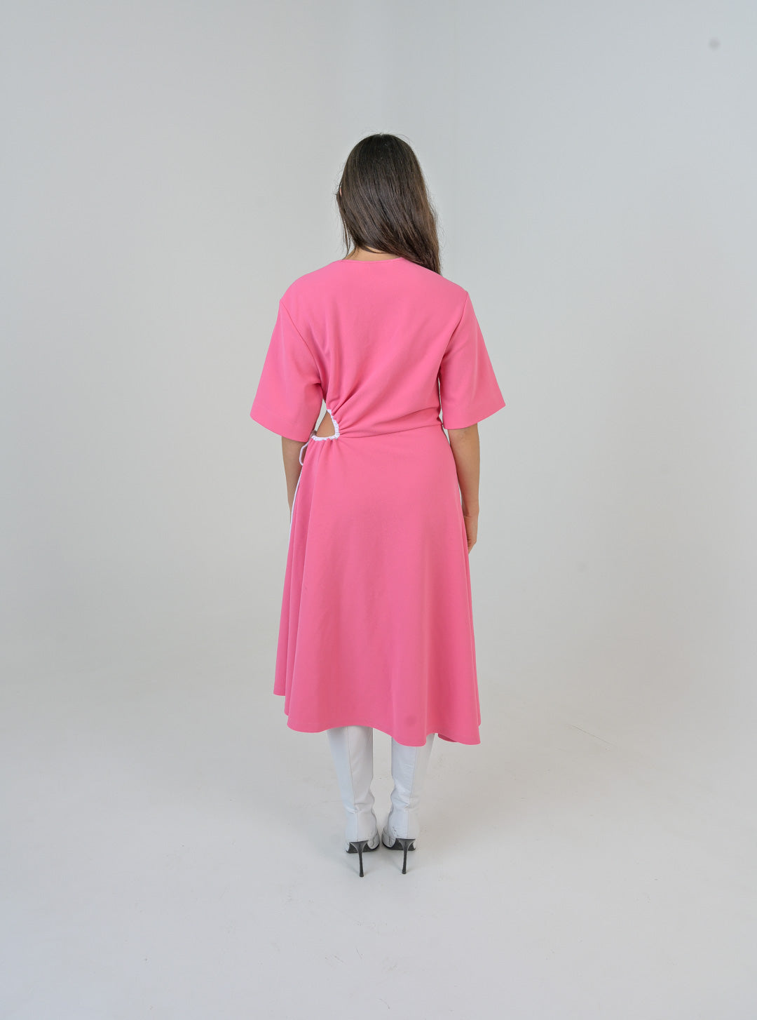 See by Chloé Peony Cut-Out Midi Dress