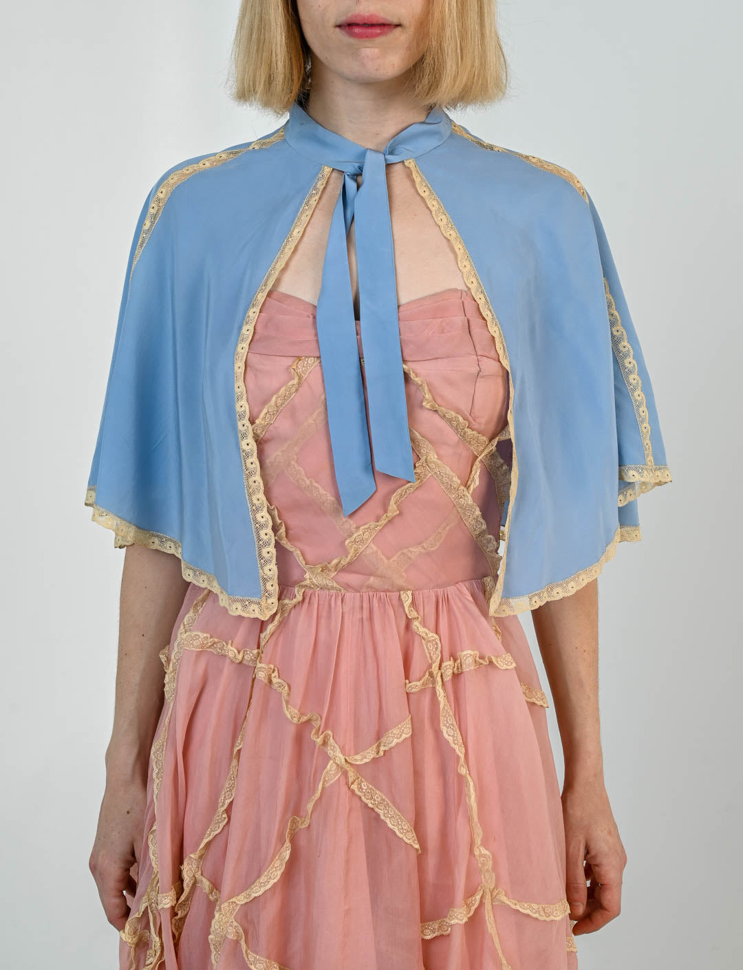 Silk Baby Blue Capelet