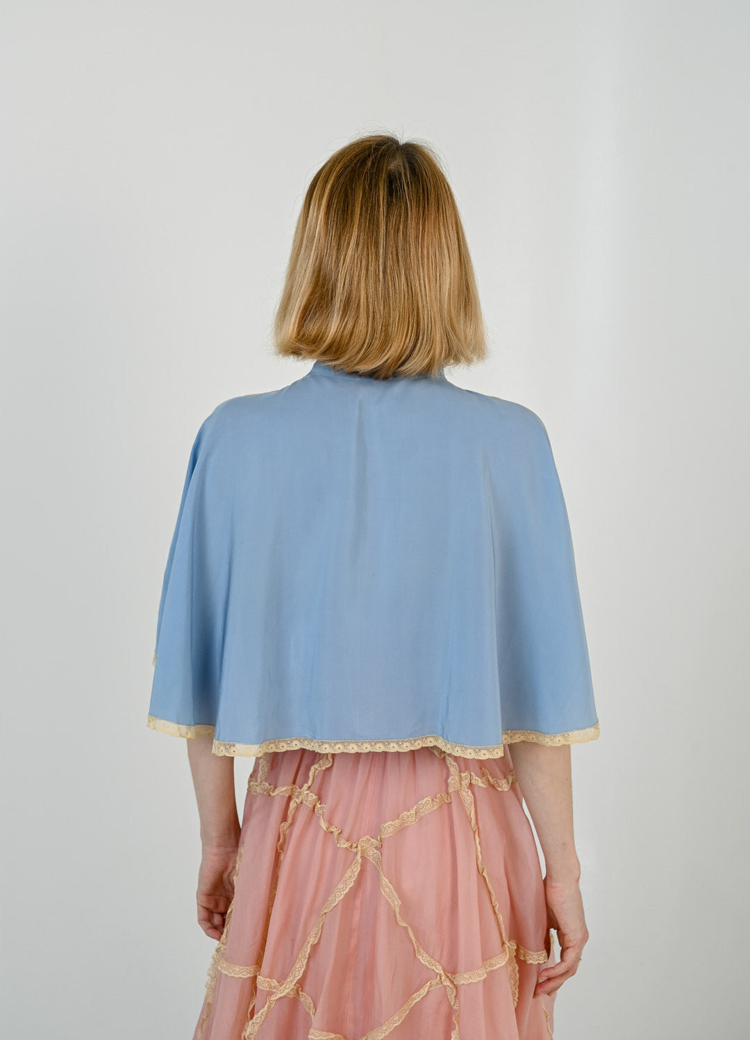 Silk Baby Blue Capelet