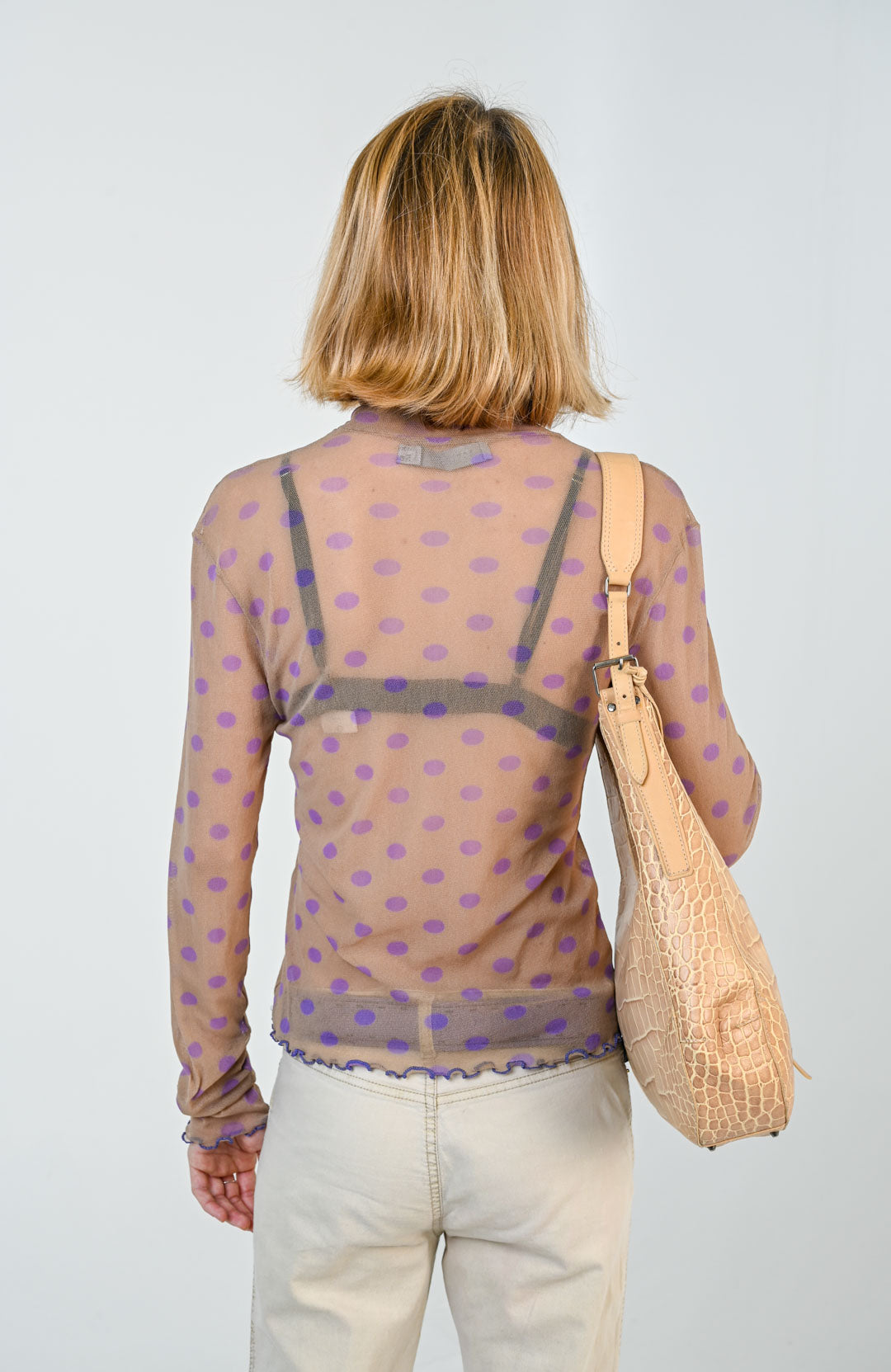 Purple Polka Dot Top