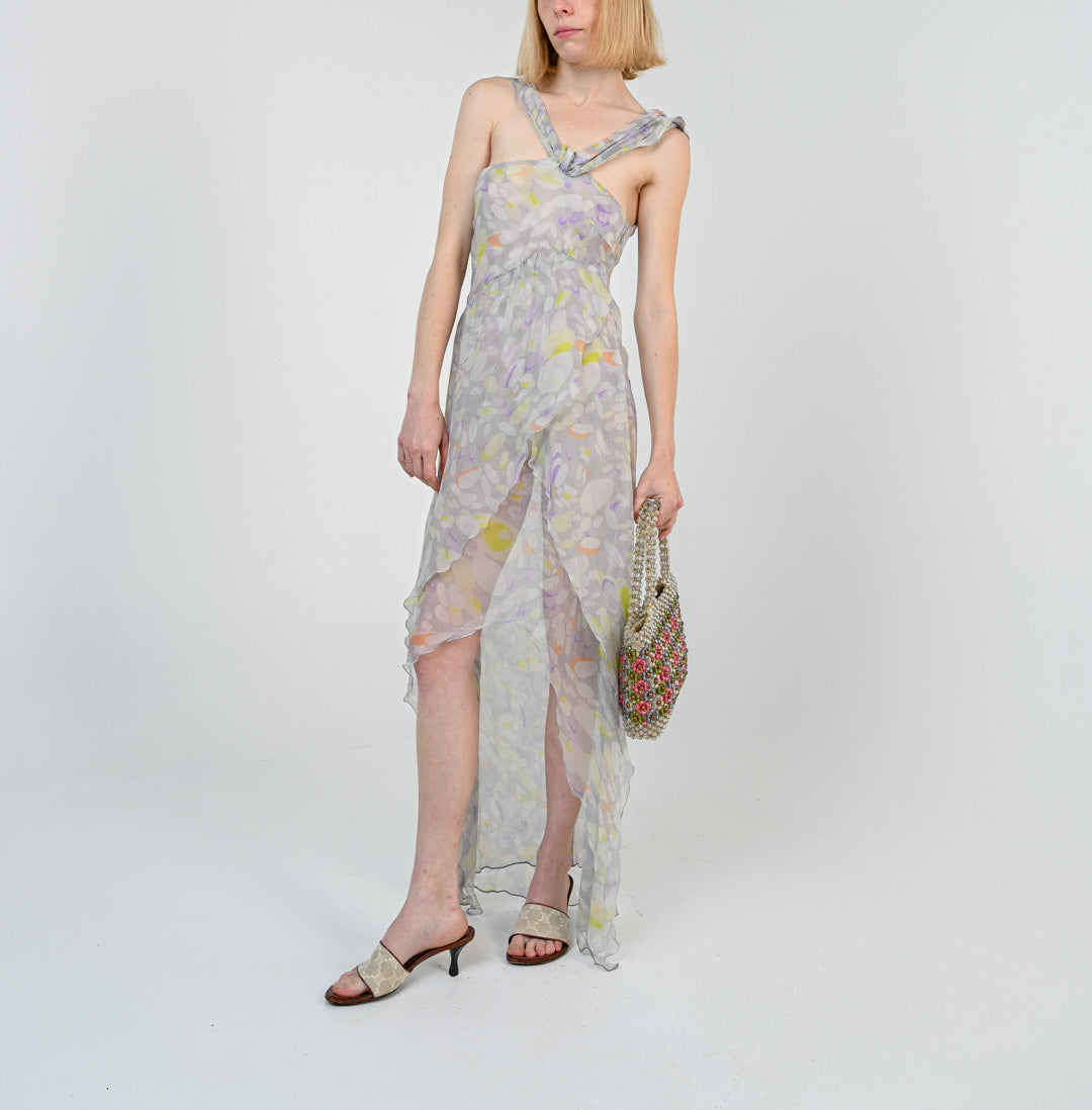 Silk Asymmetrical Dress