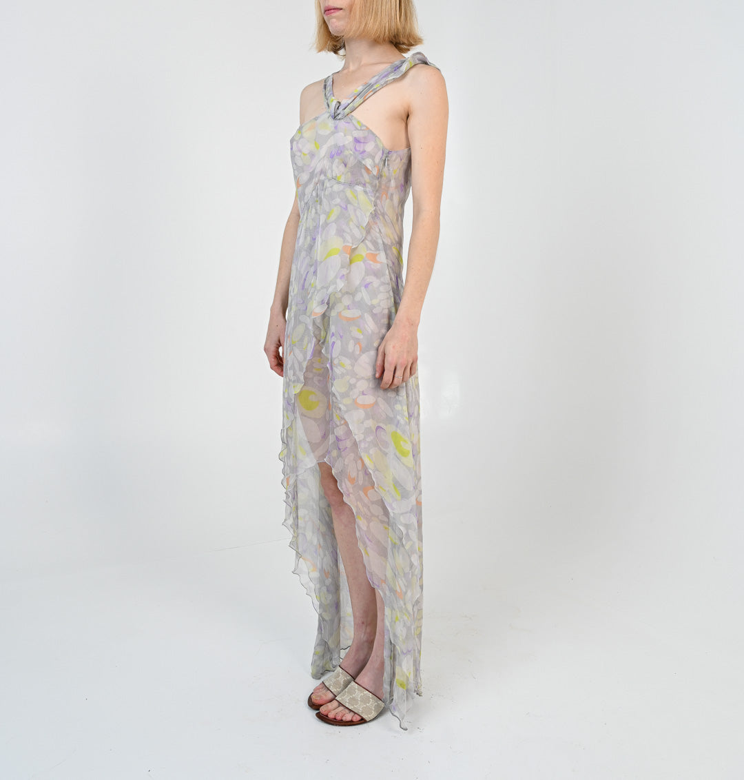 Silk Asymmetrical Dress