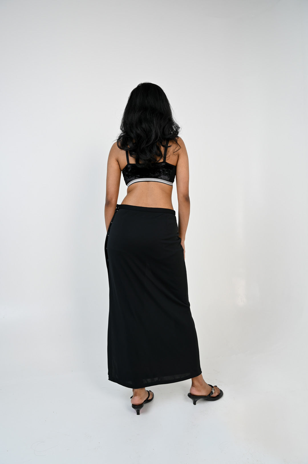 Richmond Obsidian Slit Skirt
