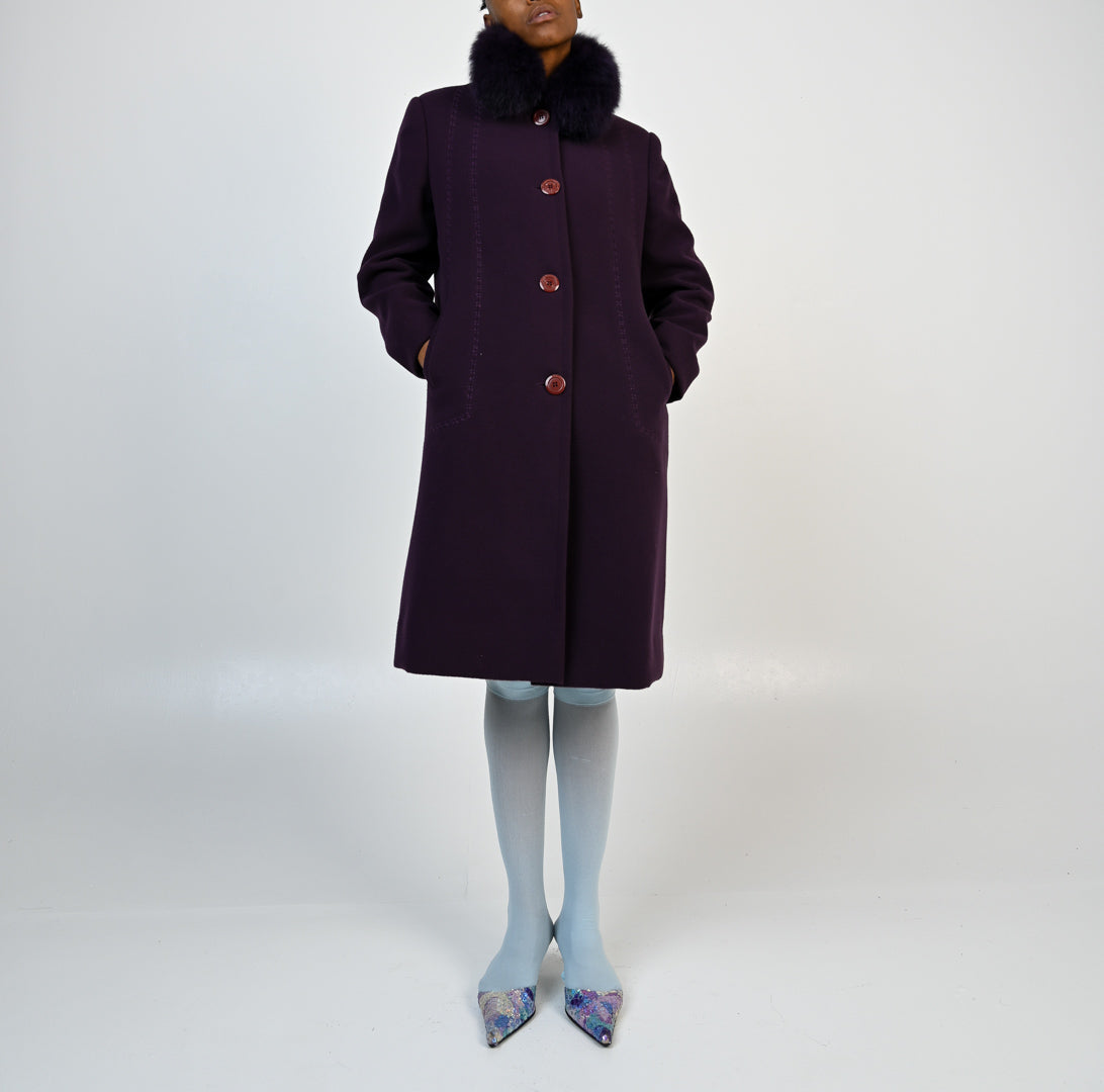 Violet Fox Coat