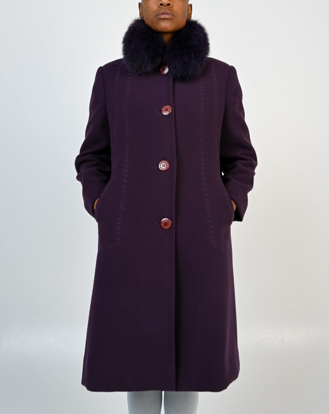 Violet Fox Coat