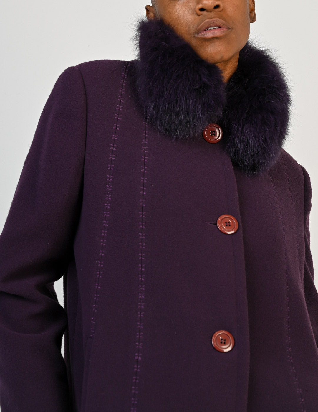 Violet Fox Coat