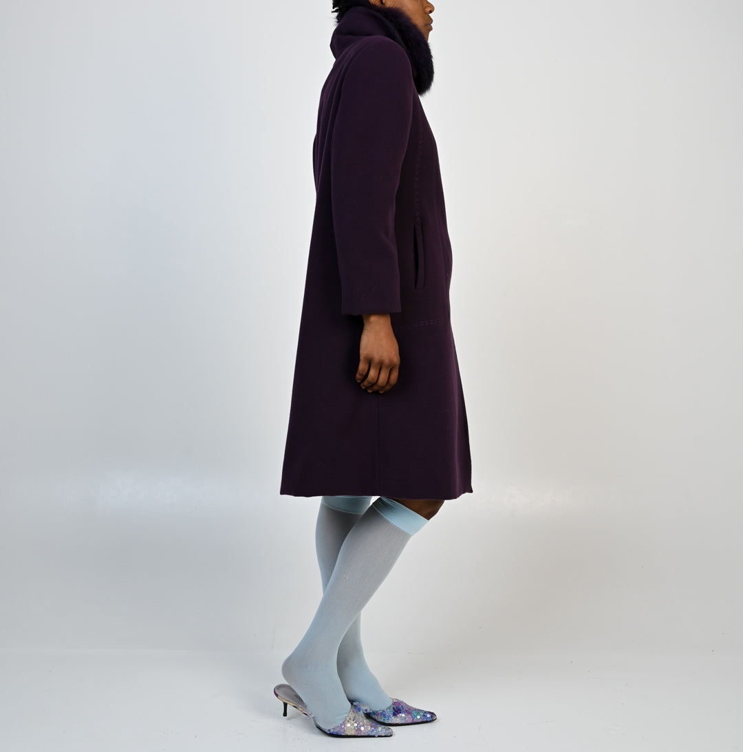Violet Fox Coat