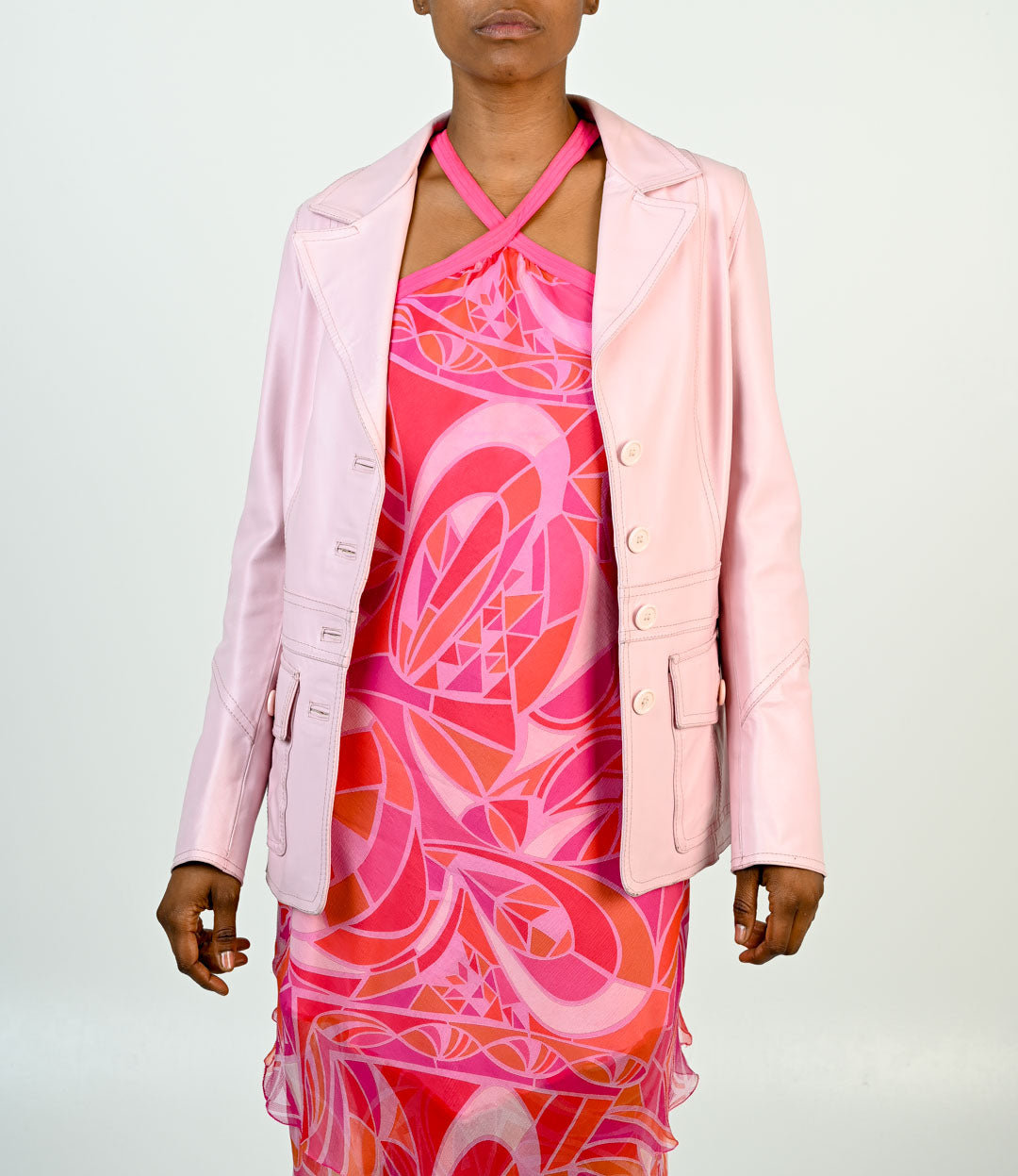 Blush Leather Jacket