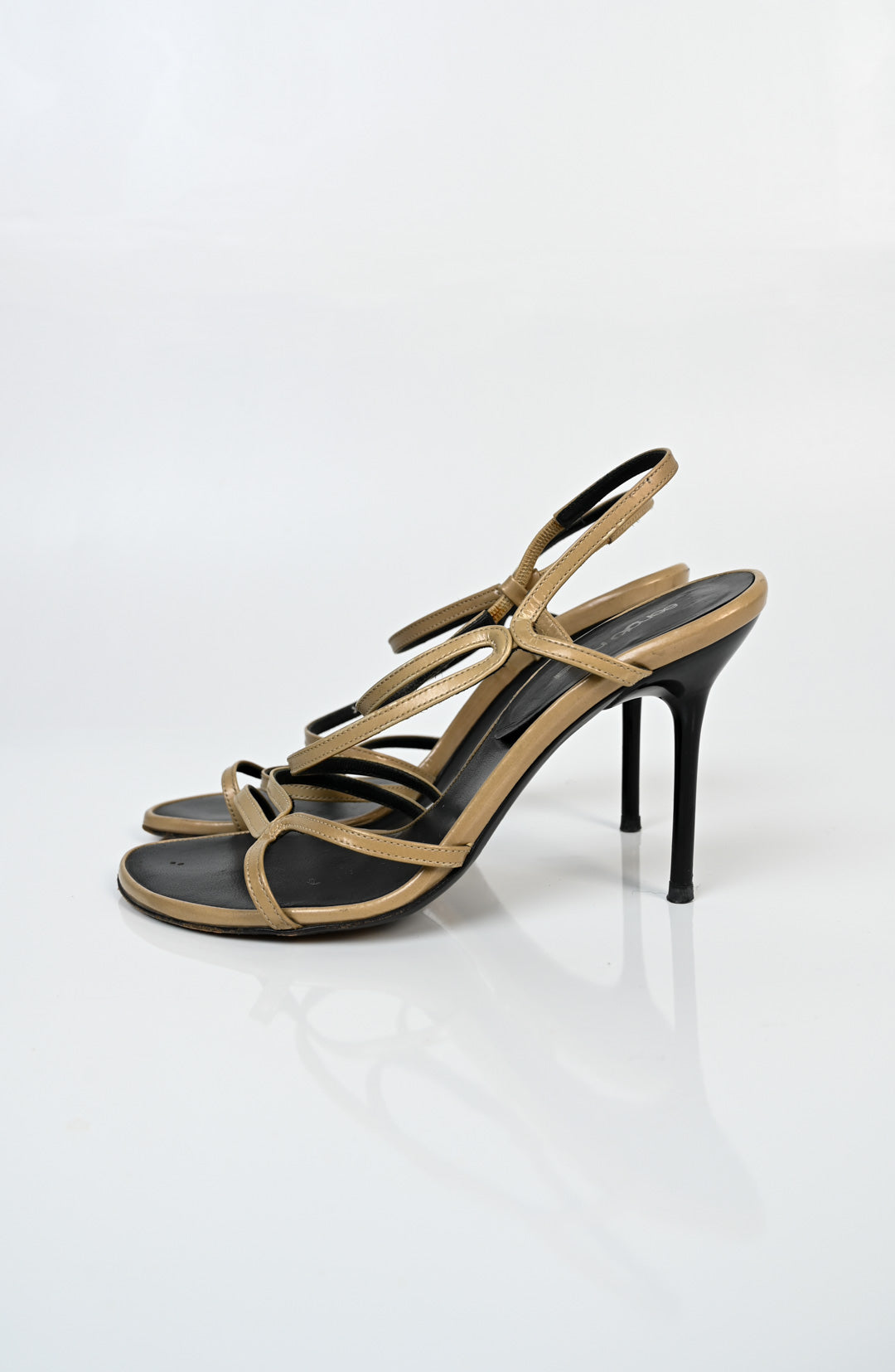 Sergio Rossi Hazelnut Wave Heels (38)
