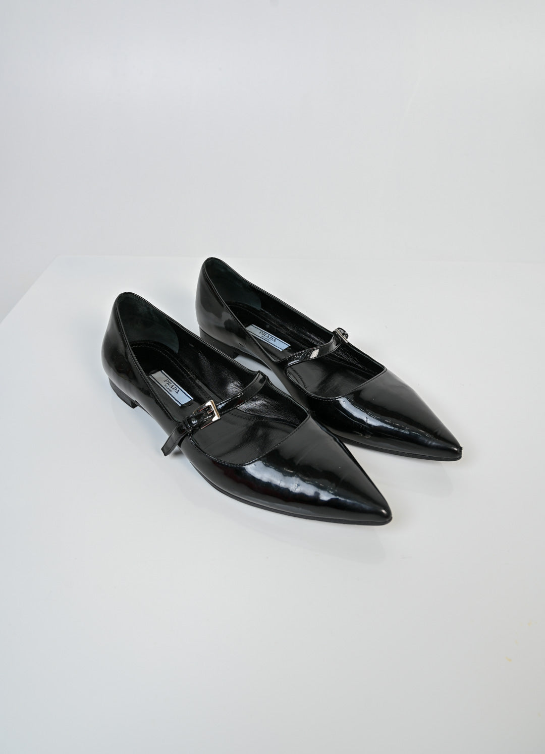 Prada Patent Leather Mary Janes (38)