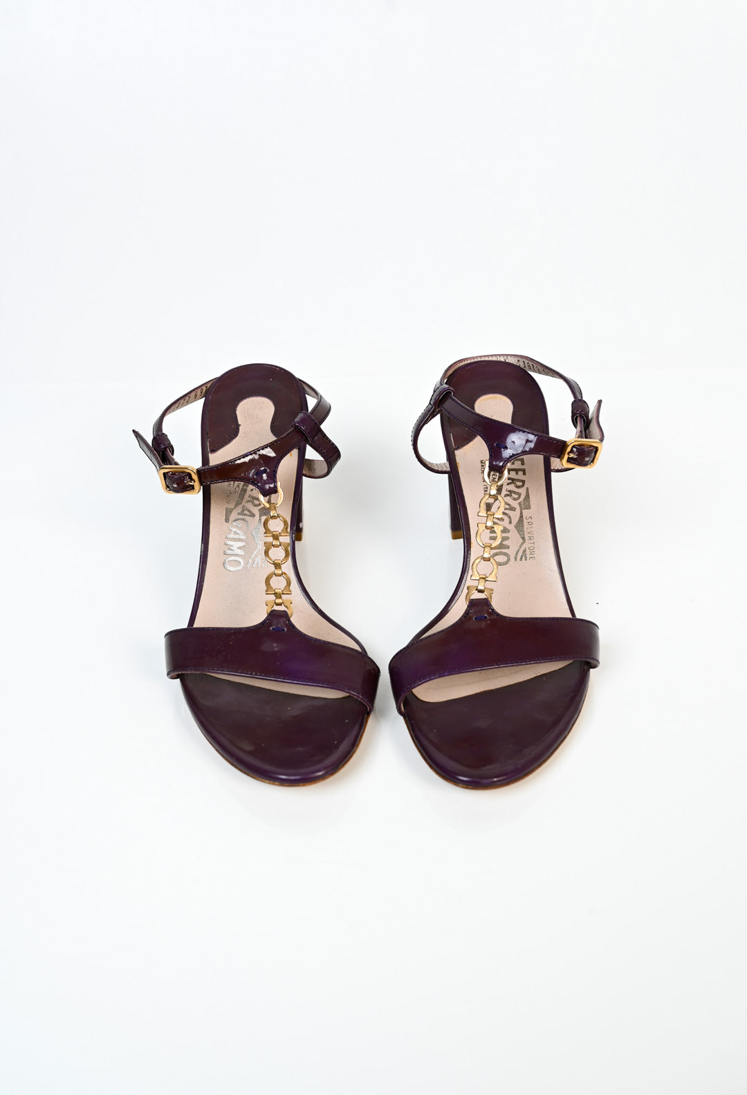 Salvatore Ferragamo Plum Sandals (36)