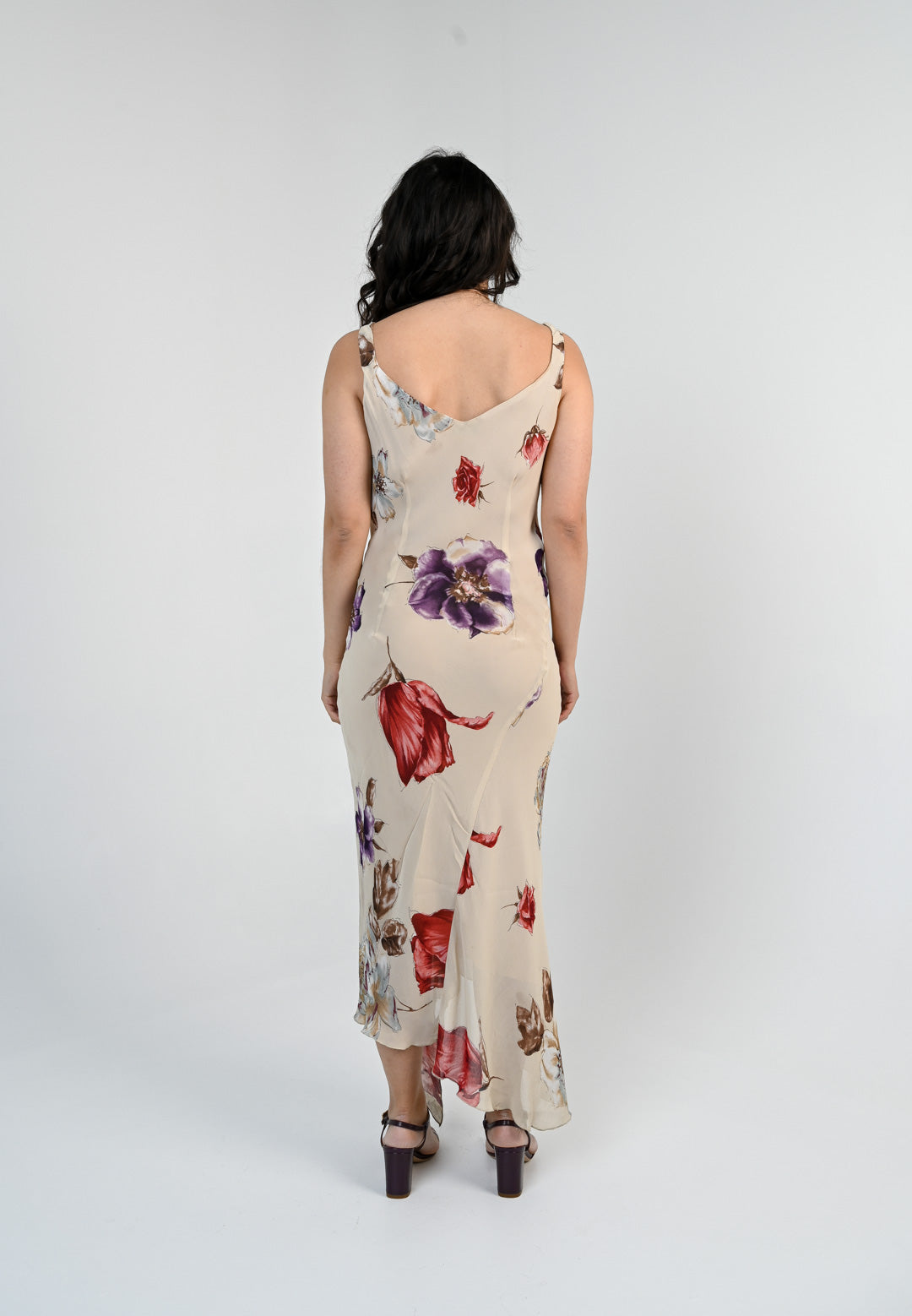 Beige Bouquet Dress