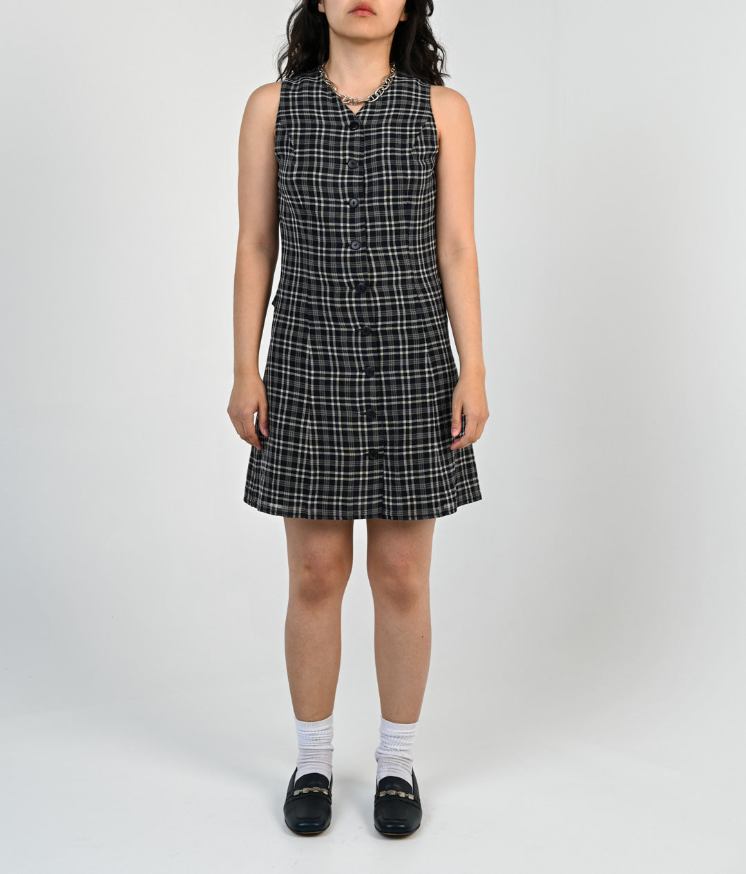 Midnight Plaid Dress