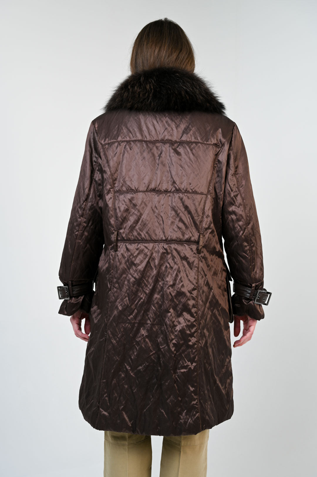 Raccoon Fur Chocolate Coat