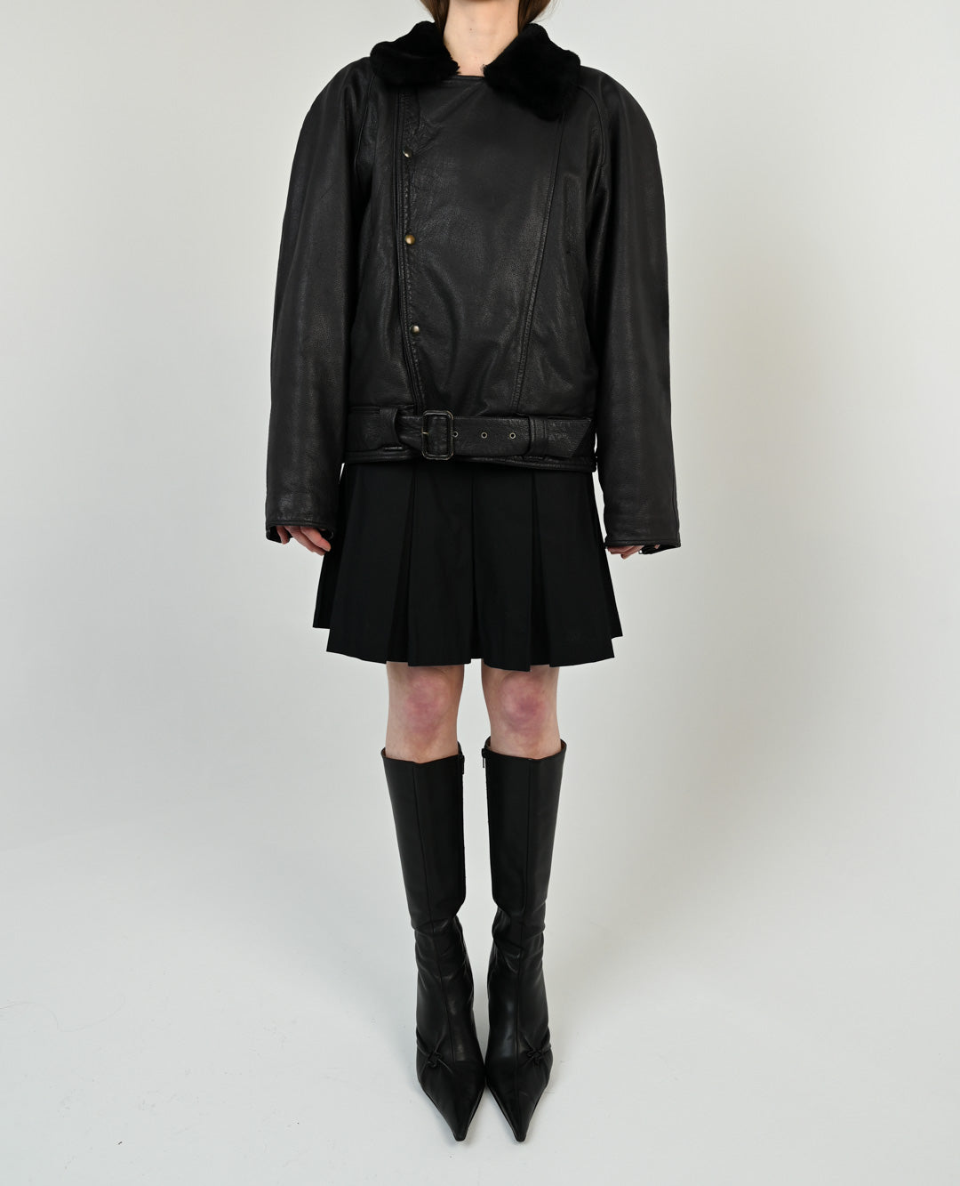 Kenzo Lambskin Shearling Aviator Jacket