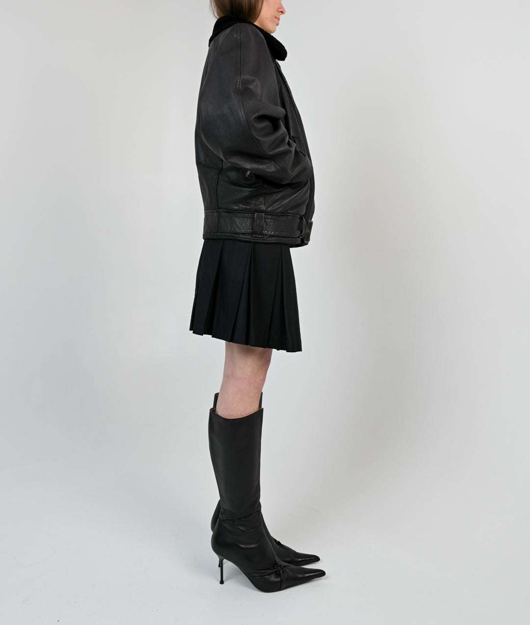 Kenzo Lambskin Shearling Aviator Jacket