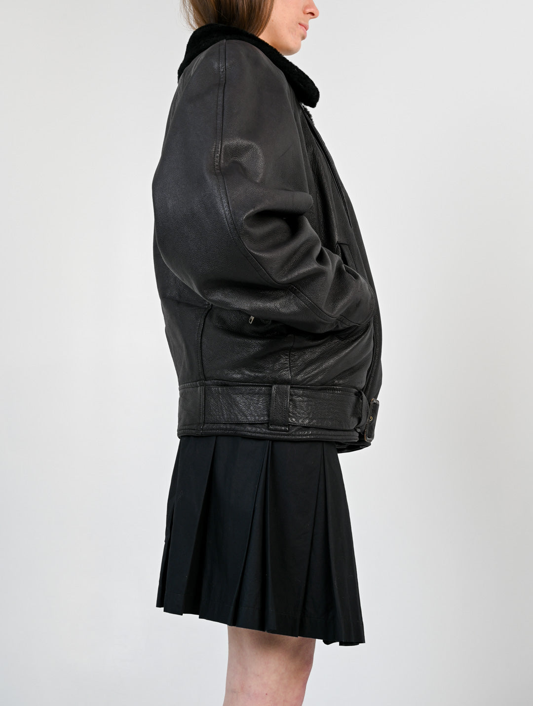Kenzo Lambskin Shearling Aviator Jacket