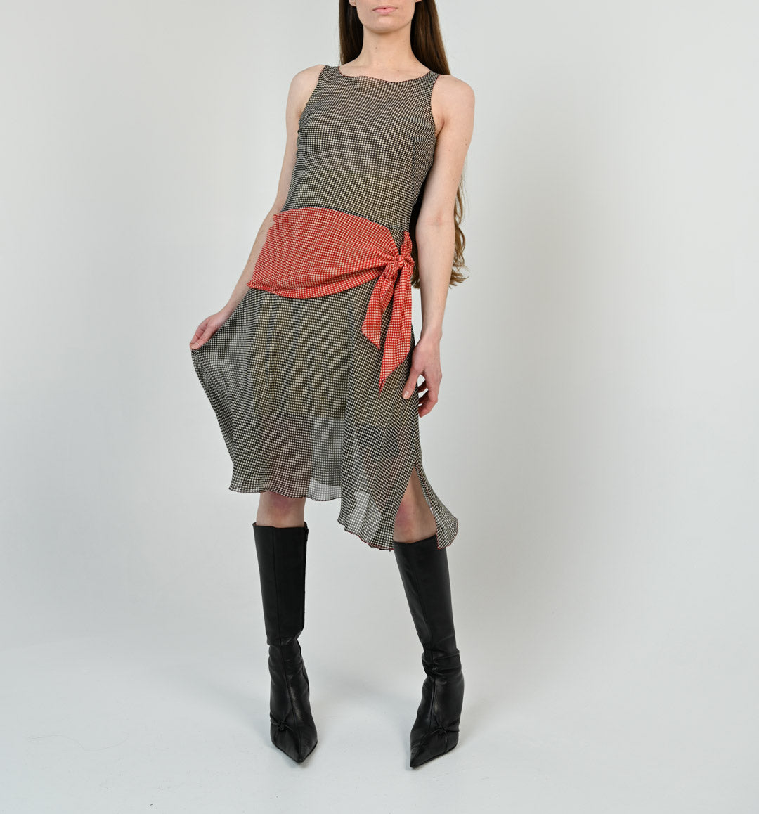 Graphic Illusion Knot Dress