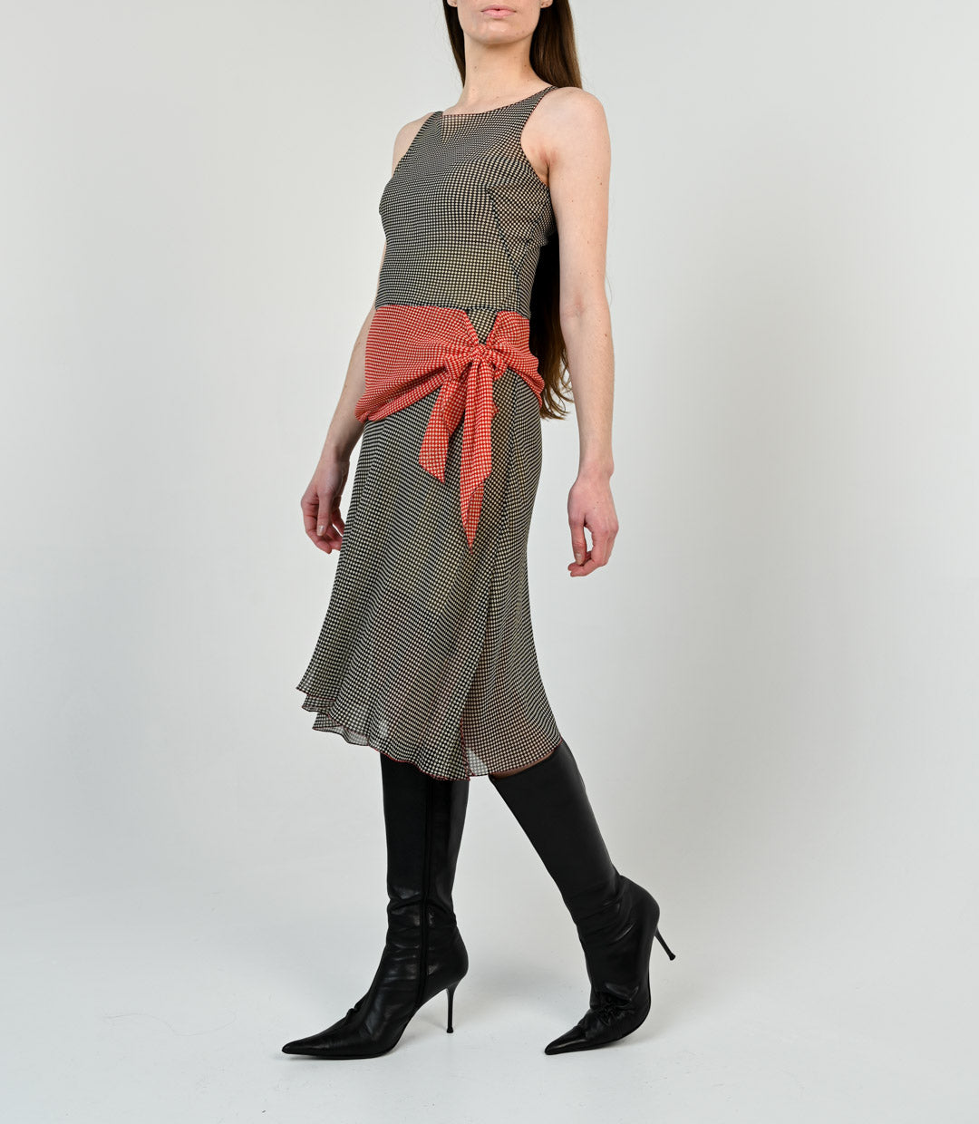 Graphic Illusion Knot Dress