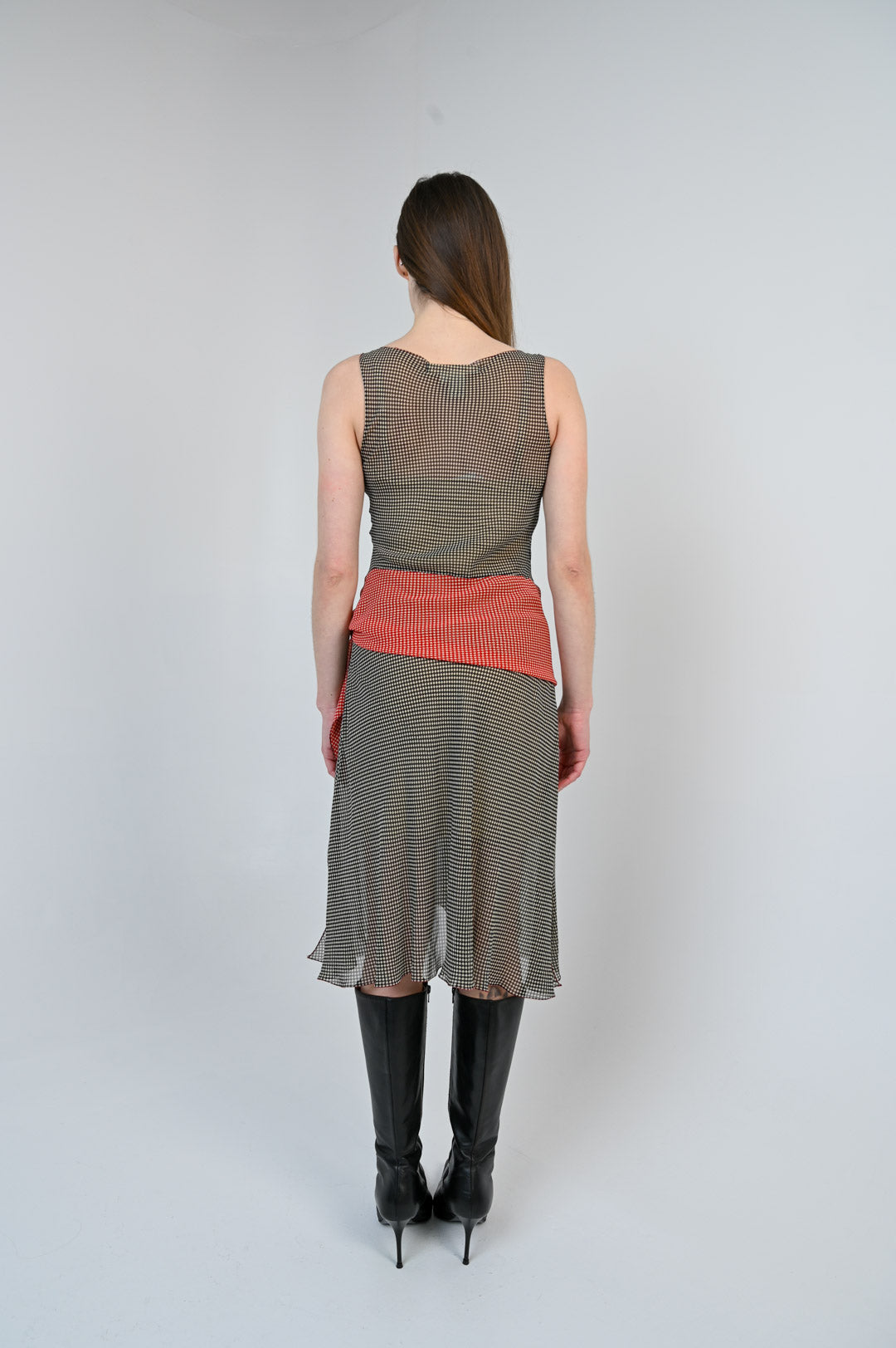 Graphic Illusion Knot Dress