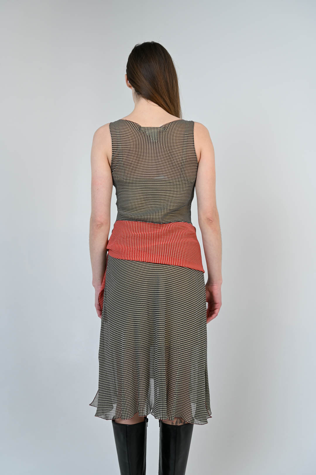 Graphic Illusion Knot Dress