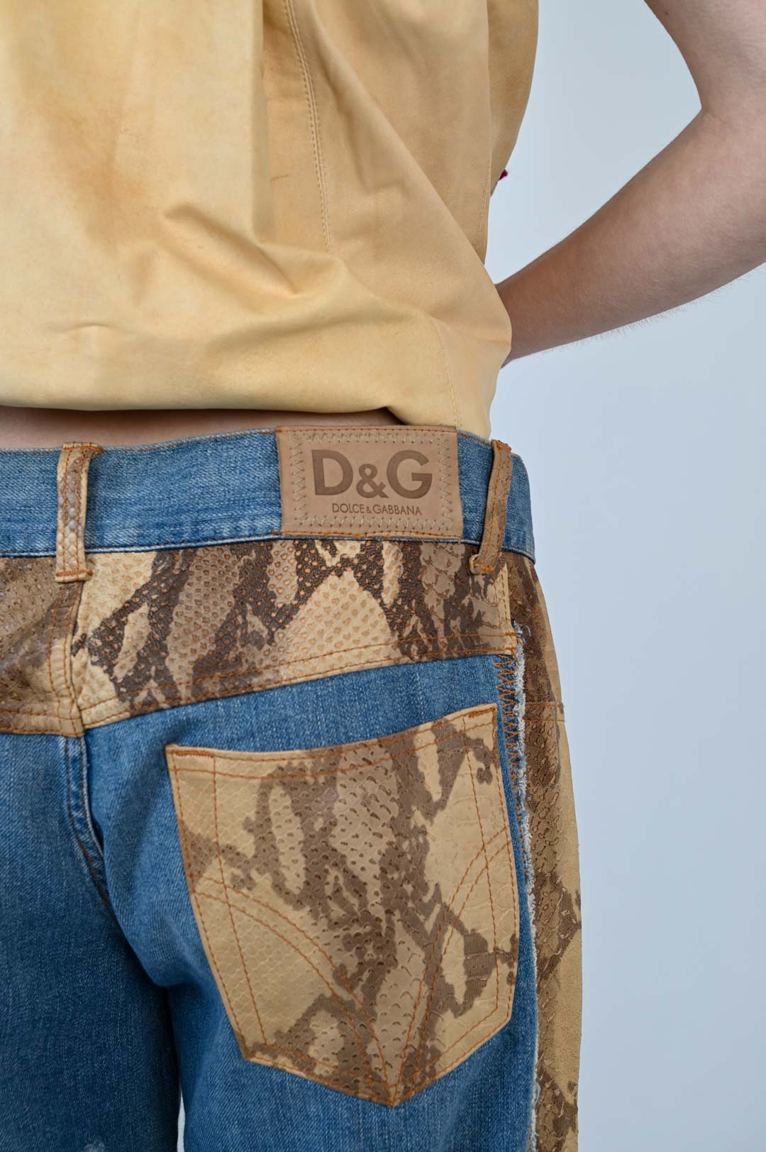 Dolce & Gabbana Snakeskin Capris