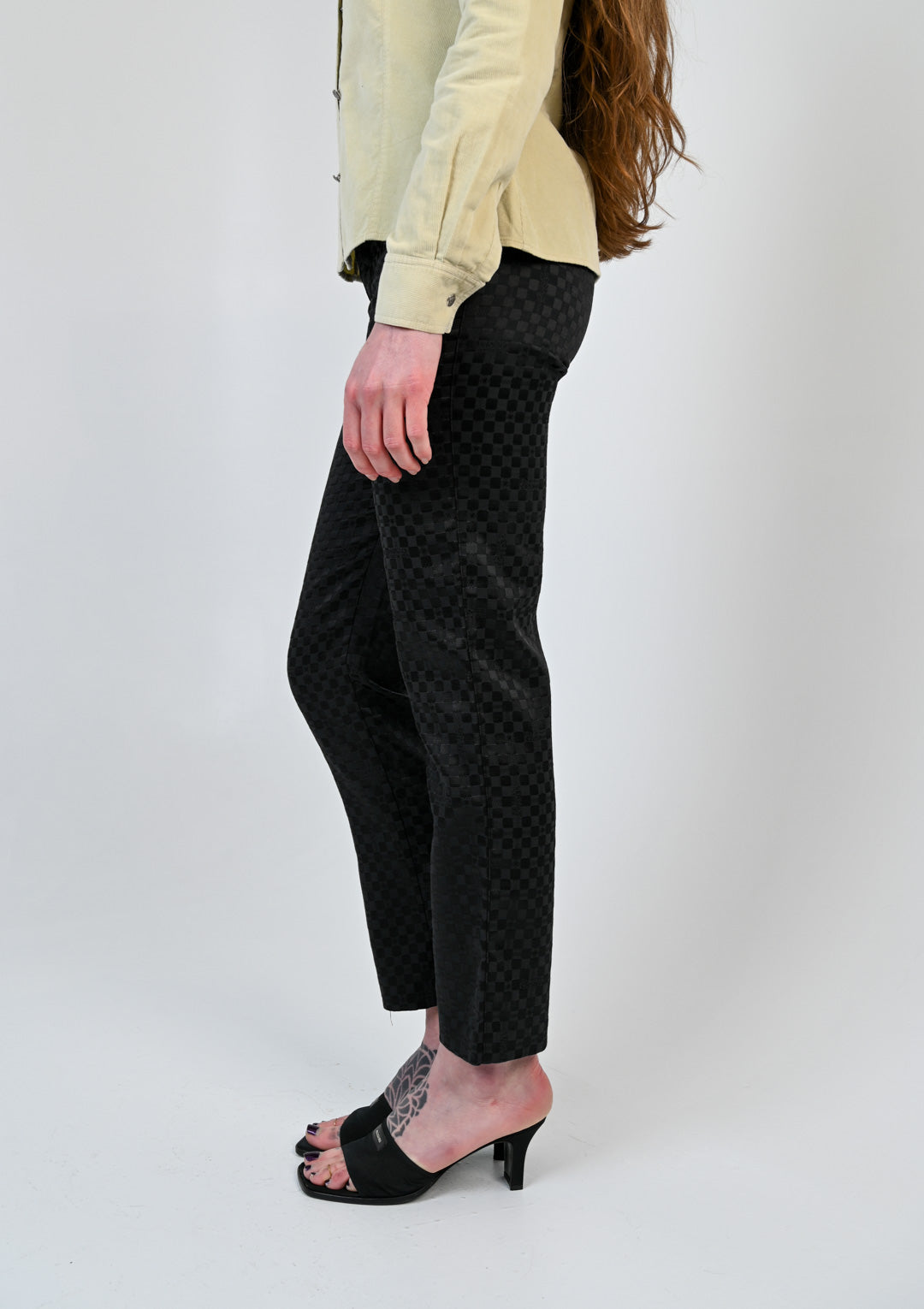 Versace Ink Checkered Pants