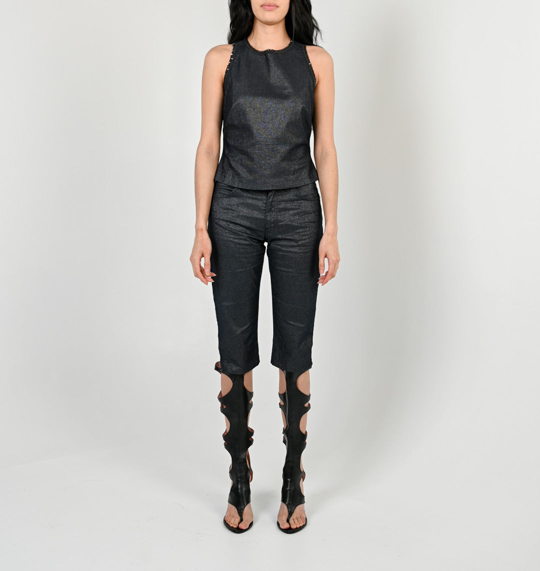 Fiorucci Gunmetal Sequin Set