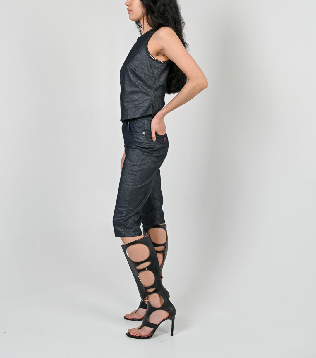 Fiorucci Gunmetal Sequin Set