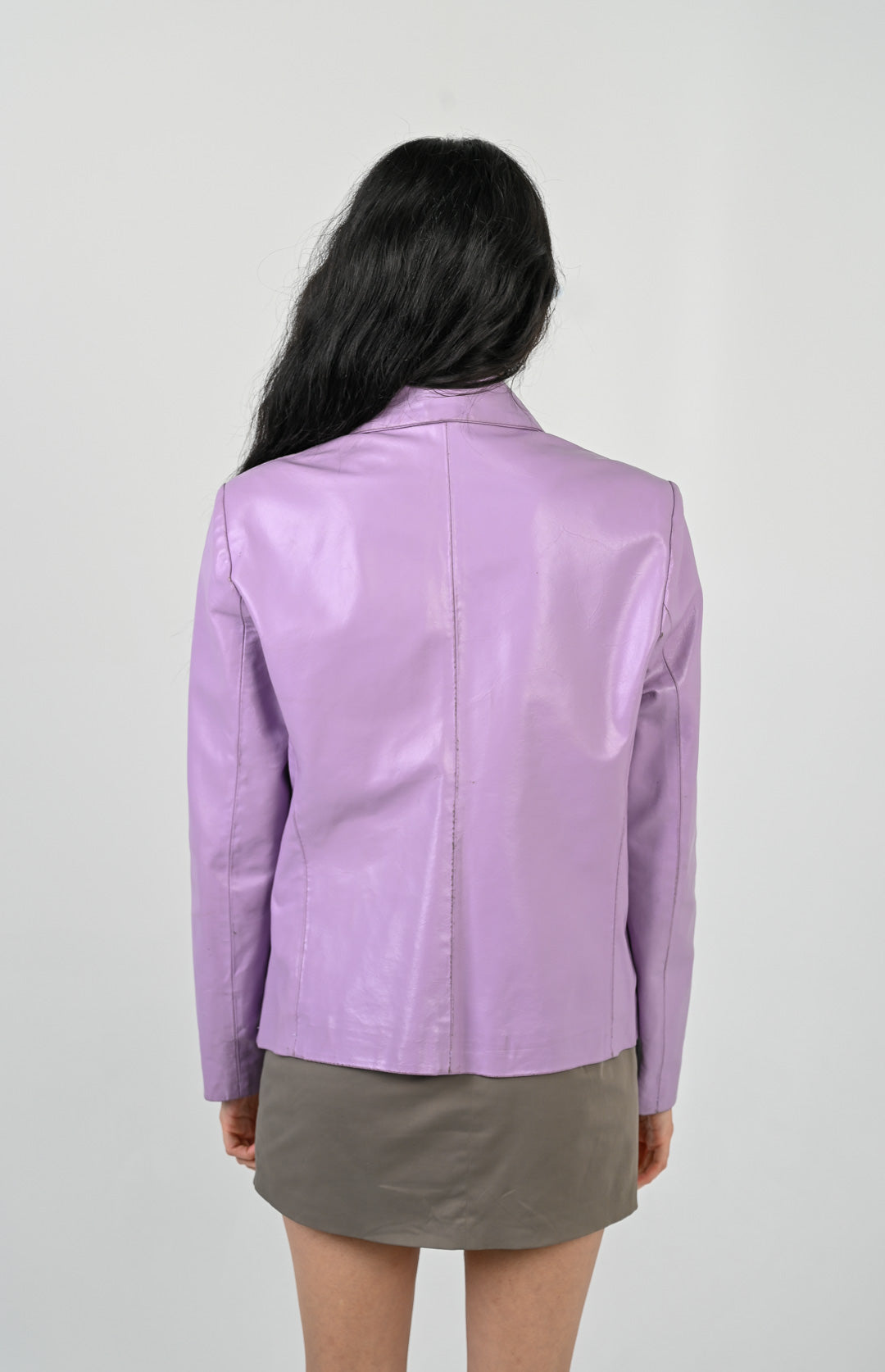 Lilac Leather Jacket