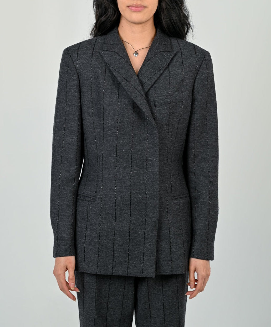 Versace Wool Pinstripe Suit