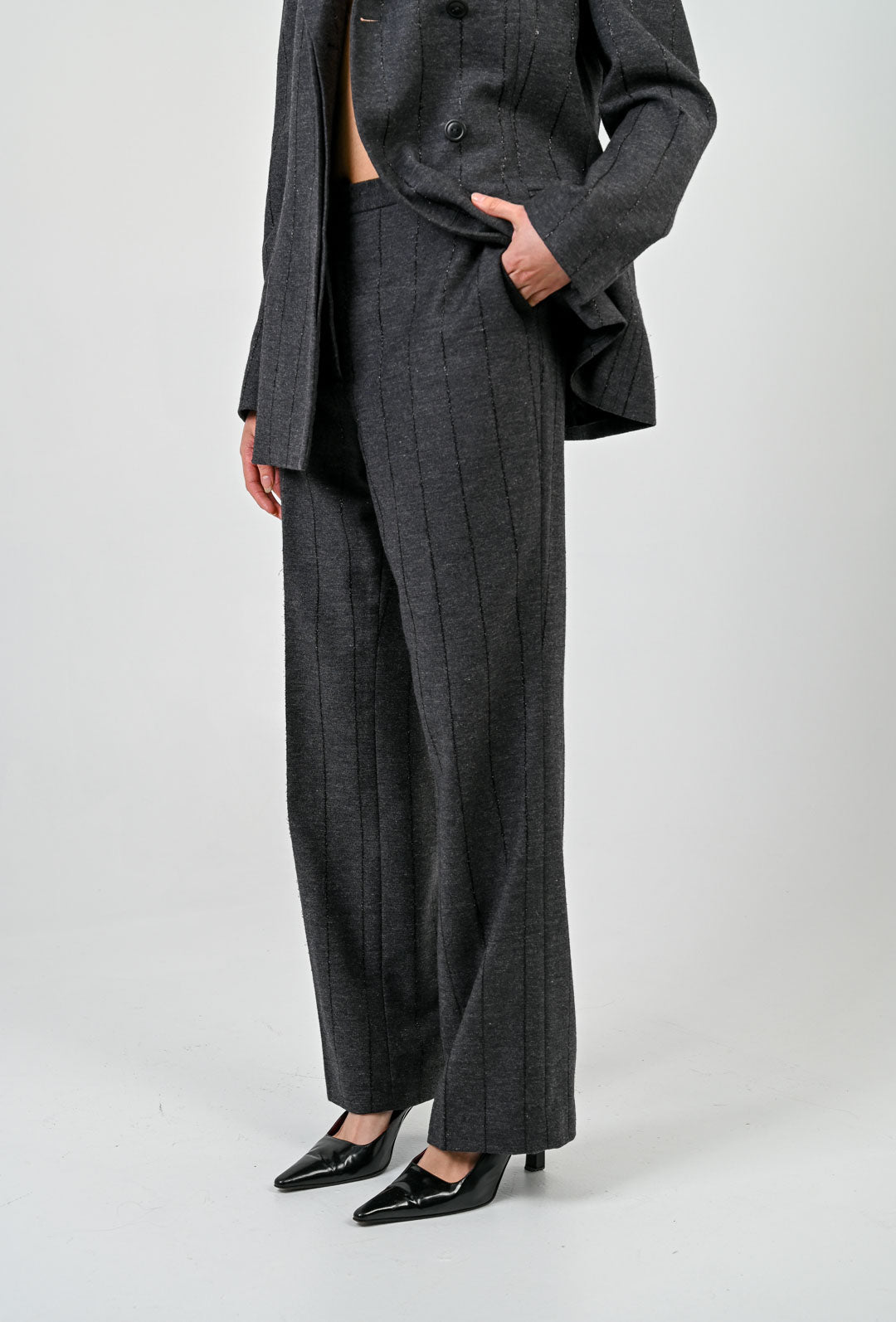 Versace Wool Pinstripe Suit