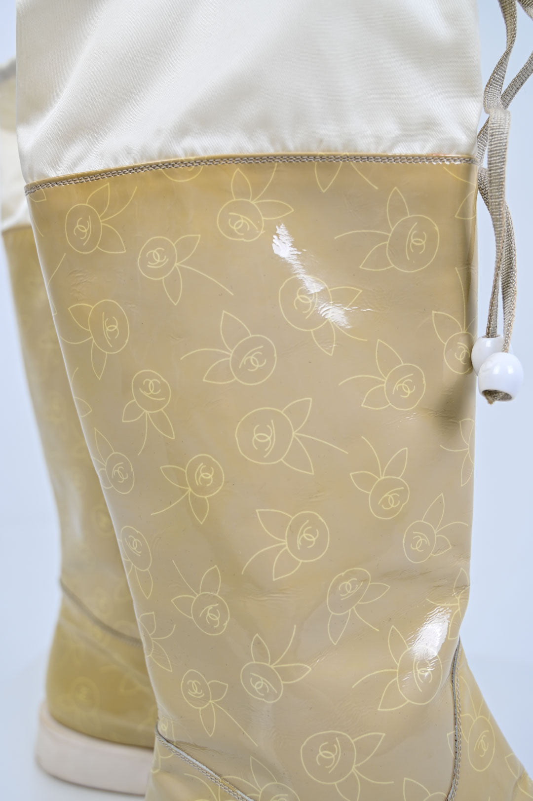 Chanel Café au Lait Rainboots (40)