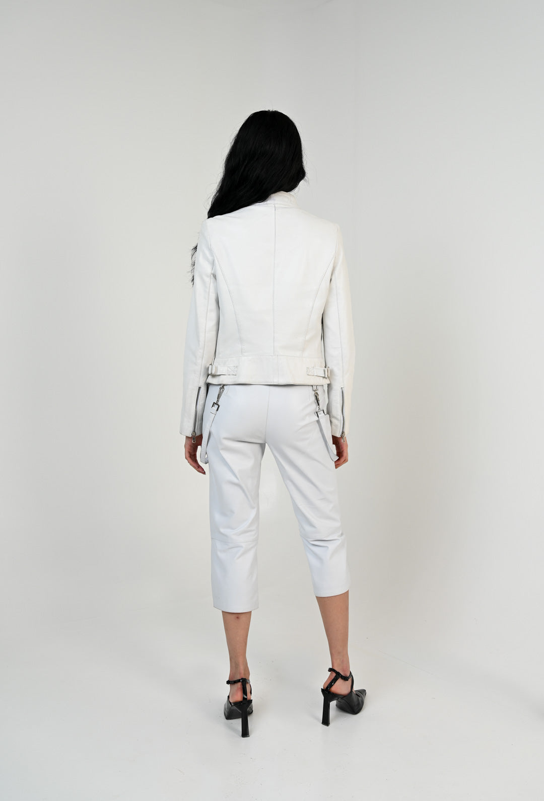 Bianco Leather Capri Pants
