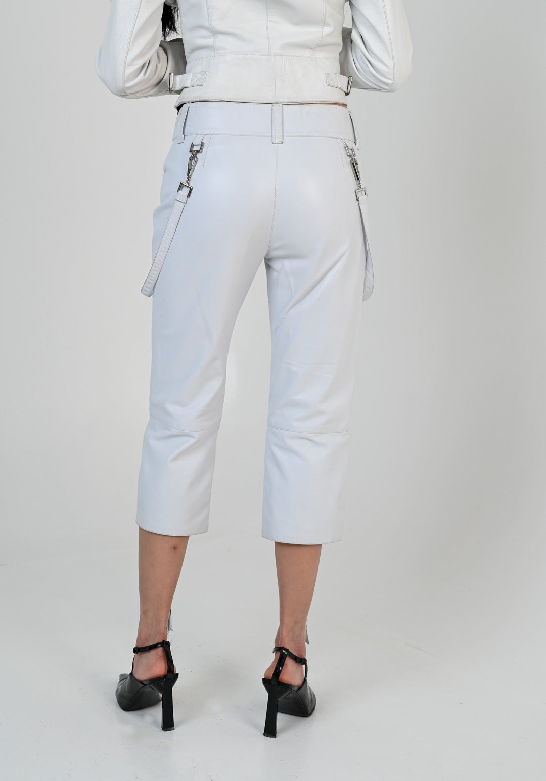 Bianco Leather Capri Pants
