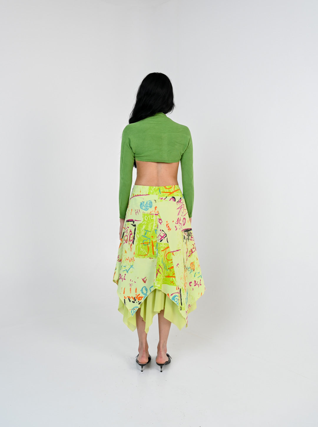 Scribble Handkerchief Skirt